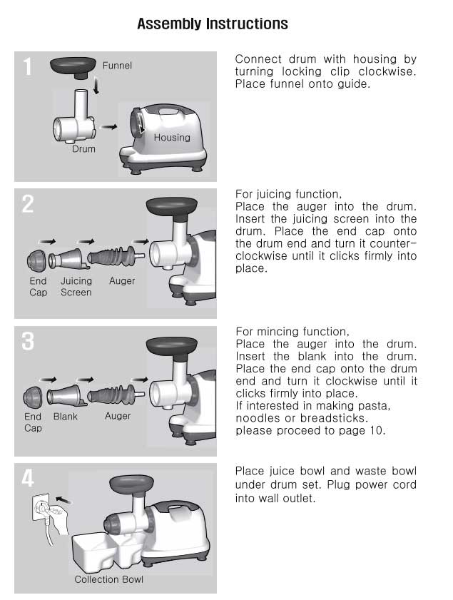 Omega juicer assembly shop