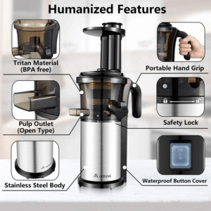 Aobosi Vertical Slow Juice Extractor Features