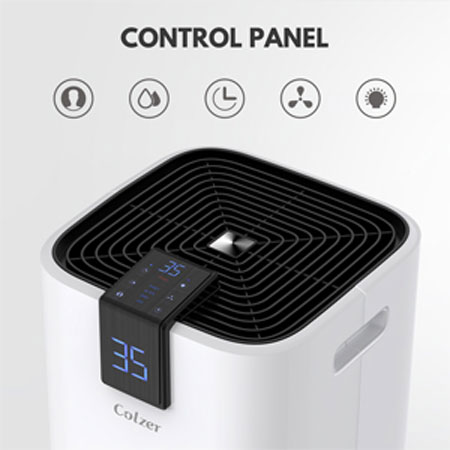 Colzer Portable Dehumidifier Control Panel