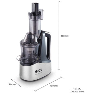 SKG Slow Masticating Wide Chute Juicer Dimensions