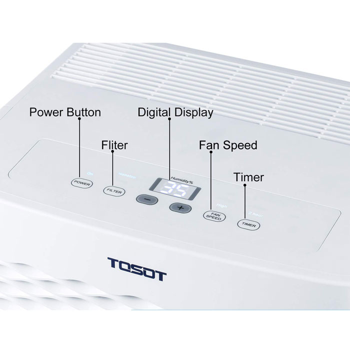 TOSOT Energy Star Dehumidifier Control Panel