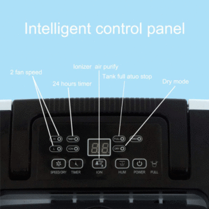 Eurgeen 20 Pint Dehumidifier Control Panel