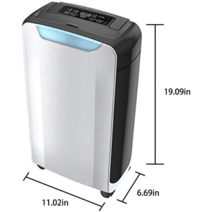 Eurgeen 20 Pint Dehumidifier Dimensions