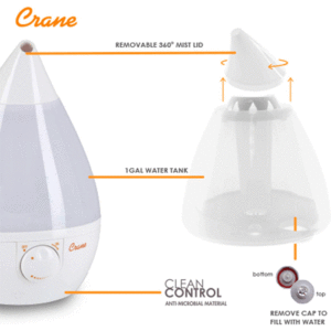 Crane Ultrasonic Cool Mist Humidifier Setup