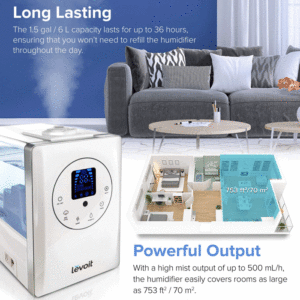 LEVOIT Humidifiers for Large Room Bedroom Output
