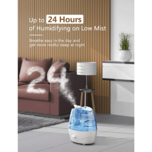 Homasy Cool Mist Humidifier Working Hours