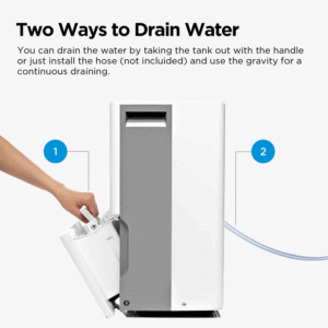 MIDEA MAD35C1ZWS Dehumidifier 50 Pint Drainage