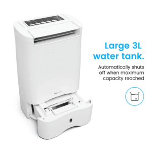 Pro Breeze® 10L Desiccant Dehumidifier Capacity