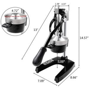 ROVSUN Commercial Grade Hand Press Juicer Dimensions