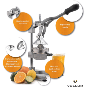 Vollum Manual Fruit Juicer Construction